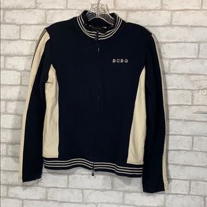 BCBG MAXAZRIA zip up sweater size M